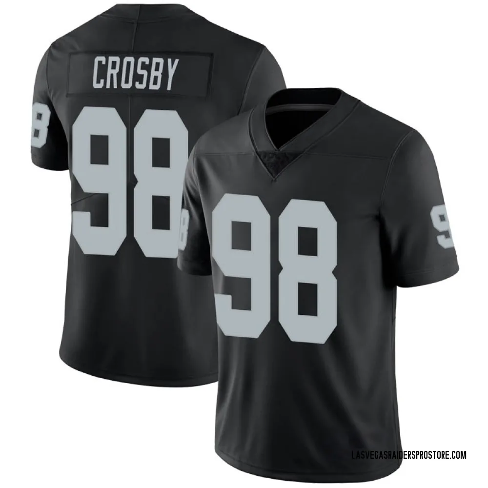 Youth Limited Maxx Crosby Las Vegas Raiders Black Team Color Vapor Untouchable Jersey